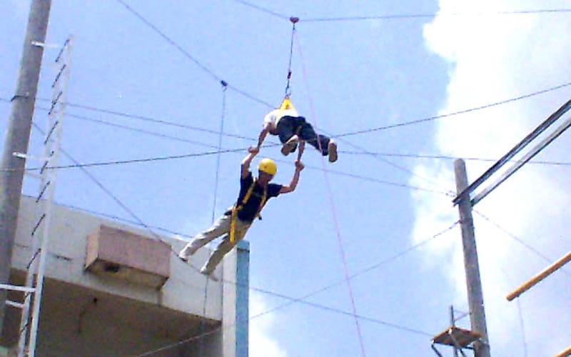 Design and Installation of China (Pan Yu) Army Education Base Challenge Course and Climbing Wall